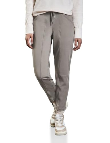 STREET ONE Damen A378518 Hose im Loose Fit, Ashen Maple Beige, 44W / 28 im Sale